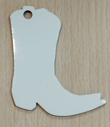 Boot Shape Sublimation MDF Key Fob Blank-