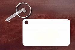 Rectangle Sublimation MDF Key Fob Blank-