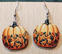 Pumpkin Sublimation Earrings (10 Pairs)-