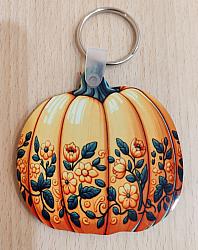 Pumpkin Shape Sublimation Key Fob Blank-